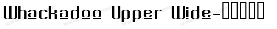 Whackadoo Upper Wide字体转换